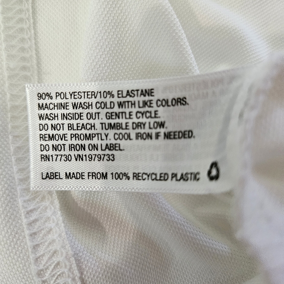 Classy Solid White Polo, Goodfellow & Co, Small - Picture 4 of 4